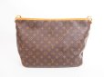 Photo2: LOUIS VUITTON Monogram Brown Leather Hobo Shoulder Bag Delightful PM #4084 (2)