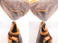 Photo6: LOUIS VUITTON Monogram Brown Leather Hobo Shoulder Bag Delightful PM #4084