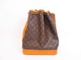 Photo2: LOUIS VUITTON Monogram Leather Brown Shoulder Bag Purse Noe #4086 (2)