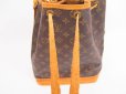 Photo9: LOUIS VUITTON Monogram Leather Brown Shoulder Bag Purse Noe #4086