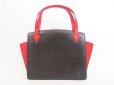 Photo1: LOUIS VUITTON Epi Leather Black & Red Hand Bag Purse Varenne #4088 (1)