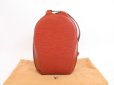 Photo1: LOUIS VUITTON Epi Leather Brown Backpack Bag Purse Mabillon #4095 (1)