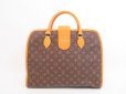 Photo2: LOUIS VUITTON Monogram Leather Brown Briefcase Hand Bag Rivoli #4099 (2)