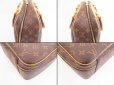 Photo6: LOUIS VUITTON Monogram Leather Brown Hand Bag Shoes Bag Excursion #4107