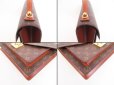 Photo6: LOUIS VUITTON Monogram Leather Brown Hand Bag Monceau w/Strap #4119