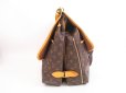 Photo3: LOUIS VUITTON Monogram Leather Brown Hand Bag Sac Chasse w/Strap #4125