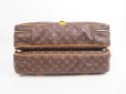 Photo5: LOUIS VUITTON Monogram Leather Brown Hand Bag Sac Chasse w/Strap #4125