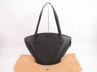 LOUIS VUITTON Epi Leather Black Tote&Shoppers Bag Saint Jacques Large #4126