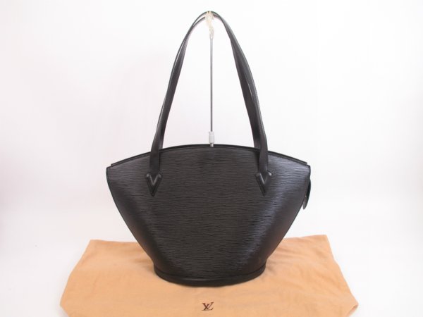 Photo1: LOUIS VUITTON Epi Leather Black Tote&Shoppers Bag Saint Jacques Large #4126