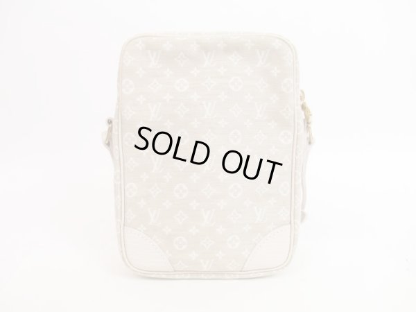 Photo2: LOUIS VUITTON Monogram Mini Lin Canvas White Cross-body Bag Danube #4132