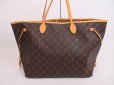 Photo2: LOUIS VUITTON Monogram Leather Brown Tote&Shoppers Bag Neverfull GM #4140 (2)