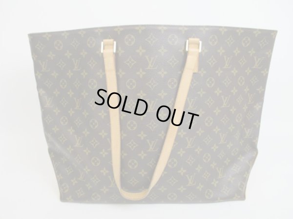 Photo1: LOUIS VUITTON Monogram Leather Brown Tote&Shoppers Bag Cabas Alto #4143