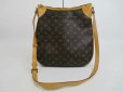 Photo1: LOUIS VUITTON Monogram Leather Brown Messenger&Cross-body Bag Odeon MM #4144 (1)