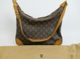 Photo1: LOUIS VUITTON Monogram Leather Brown Shoulder Bag Purse Boulogne 35 #4149 (1)