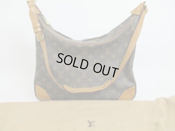 Photo1: LOUIS VUITTON Monogram Leather Brown Shoulder Bag Purse Boulogne 35 #4149