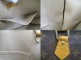 Photo9: LOUIS VUITTON Monogram Leather Brown Hand Bag Tote Bag Sac Plat #4153