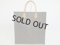 LOUIS VUITTON Monogram Leather Brown Hand Bag Tote Bag Sac Plat #4157