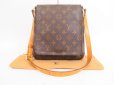 Photo1: LOUIS VUITTON Monogram Leatger Brown Shoulder Bag Musette Salsa Short #4160 (1)