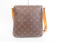 Photo2: LOUIS VUITTON Monogram Leatger Brown Shoulder Bag Musette Salsa Short #4160 (2)