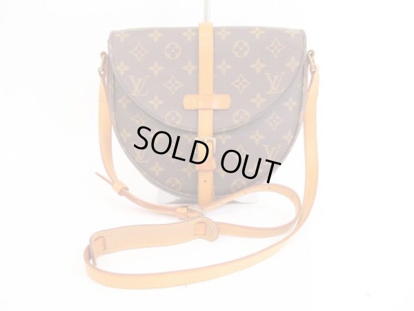 Photo1: LOUIS VUITTON Monogram Leather Brown Messenger&Cross-body Chantilly MM #4161