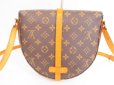 Photo2: LOUIS VUITTON Monogram Leather Brown Messenger&Cross-body Chantilly MM #4161 (2)