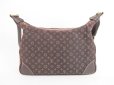 Photo2: LOUIS VUITTON Mini Lin Canvas Brown Shoulder Bag Hobo Boulogne 30 #4164 (2)