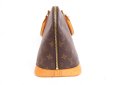 Photo3: LOUIS VUITTON Monogram Leather Brown Hand Bag Purse Alma #4165