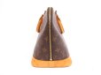 Photo4: LOUIS VUITTON Monogram Leather Brown Hand Bag Purse Alma #4165