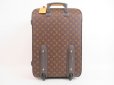 Photo2: LOUIS VUITTON Monogram Leather Brown Carry Bag Travel Bag Pegase 50 #4166 (2)