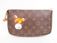 Photo2: LOUIS VUITTON Monogram Leather Brown Murakami Panda Accessories Pouch #4167 (2)