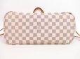 Photo5: LOUIS VUITTON Azur Leather White Tote&Shoppers Bag Neverfull MM #4169