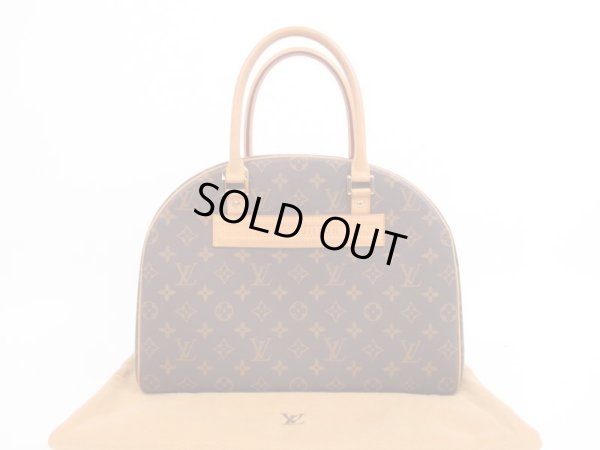 Photo1: LOUIS VUITTON Monogram Leather Brown Hand Bag Special Order Nolita #4178