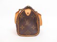 Photo4: LOUIS VUITTON Monogram Leather Brown Hand Bag Purse Mini Speedy #4179