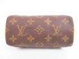 Photo5: LOUIS VUITTON Monogram Leather Brown Hand Bag Purse Mini Speedy #4179