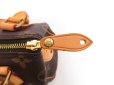 Photo9: LOUIS VUITTON Monogram Leather Brown Hand Bag Purse Mini Speedy #4179