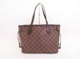 Photo1: LOUIS VUITTON Damier Leather Brown Tote Bag Shoulder Bag Neverful PM #4187 (1)