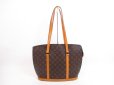 Photo1: LOUIS VUITTON Monogram Leather Brown Tote&Shoppers Bag Babylone #4195 (1)