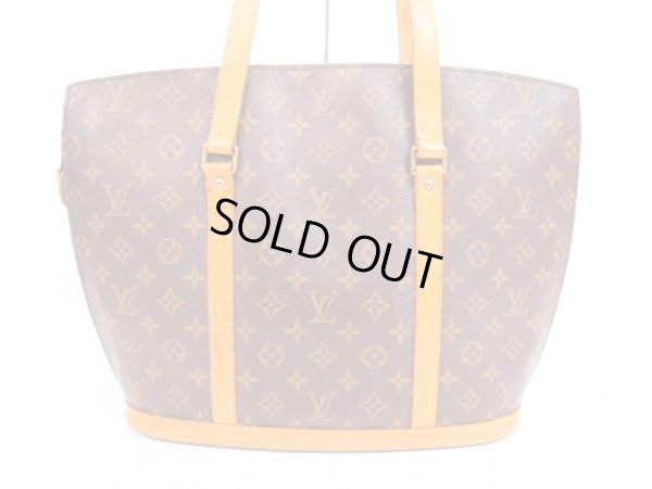 Photo2: LOUIS VUITTON Monogram Leather Brown Tote&Shoppers Bag Babylone #4195