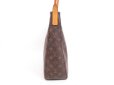 Photo3: LOUIS VUITTON Monogram Leather Brown Shoulder Bag Looping GM #4196
