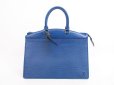 Photo1: LOUIS VUITTON Epi Leather Blue Hand Bag Purse Riviera Stickiness #4197 (1)