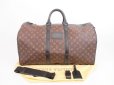 Photo1: LOUIS VUITTON Monogram Waterproof Gym Bag Keepall 55 Bandouliere #4198 (1)