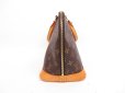 Photo4: LOUIS VUITTON Monogram Leather Brown Hand Bag Purse Alma #4199