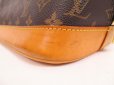 Photo9: LOUIS VUITTON Monogram Leather Brown Hand Bag Purse Alma #4199