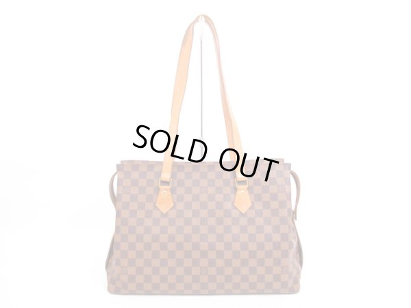 Photo1: LOUIS VUITTON Damier Leather Brown Tote Bag Columbine 100th Limited #4201