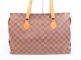 Photo2: LOUIS VUITTON Damier Leather Brown Tote Bag Columbine 100th Limited #4201 (2)