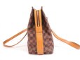 Photo3: LOUIS VUITTON Damier Leather Brown Tote Bag Columbine 100th Limited #4201