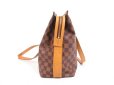 Photo4: LOUIS VUITTON Damier Leather Brown Tote Bag Columbine 100th Limited #4201