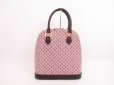 Photo1: LOUIS VUITTON Monogram Mini Canvas Red Hand Bag Purse Alma Haut #4203 (1)