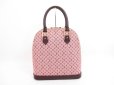 Photo2: LOUIS VUITTON Monogram Mini Canvas Red Hand Bag Purse Alma Haut #4203 (2)