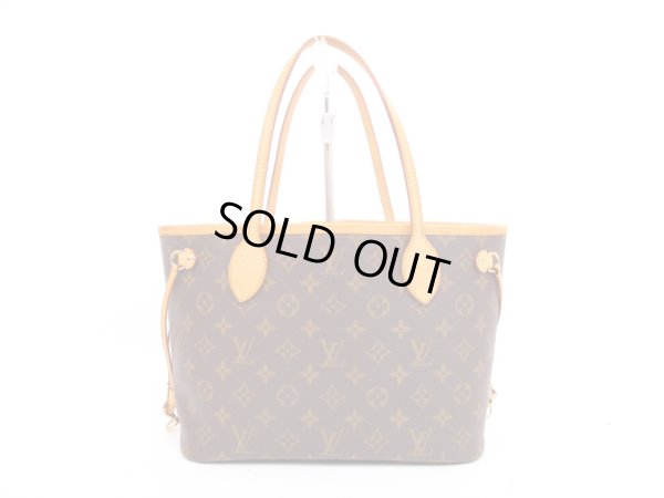 Photo2: LOUIS VUITTON Monogram Leather Brown Hand Bag Purse Neverfull PM #4215